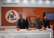 The plastic producing company Helesi's team; Paris Andrainopoulos, Aggeliki Anthi, Gianna Thanassodia Iakonos Holidis and Liannis Holidis. THe company produces pallets, boxes and bins that are usedin in Europe, Asia, Africa and South America. 